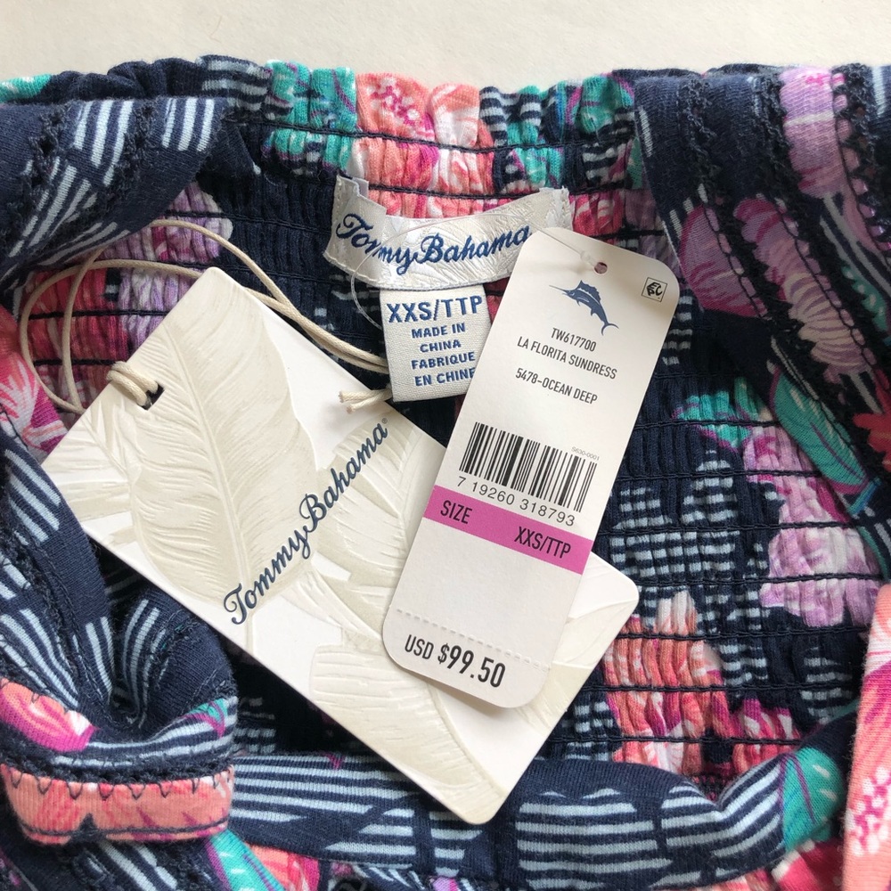 Tommy Bahama Floral Dress Size XXS NWT - Picture 5 of 7